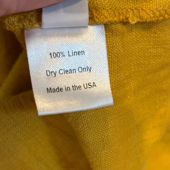Soludos Mustard 100% linen light jacket - Size Large - Picture 7 of 7